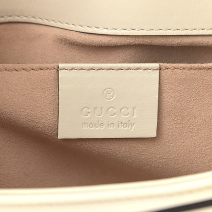 Gucci Calfskin Matelasse Mini GG Marmont Shoulder Bag White 5 of 11