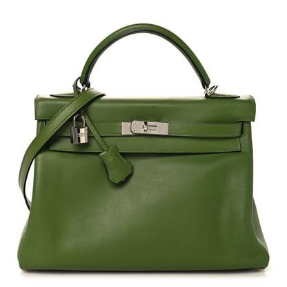 Hermes Swift Kelly Retourne 32 Pelouse 1 of 13
