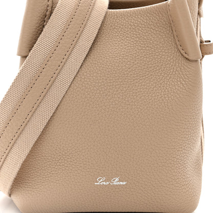 Loro Piana Grained Calfskin Micro Bale Bag Light Mastic 6 of 8