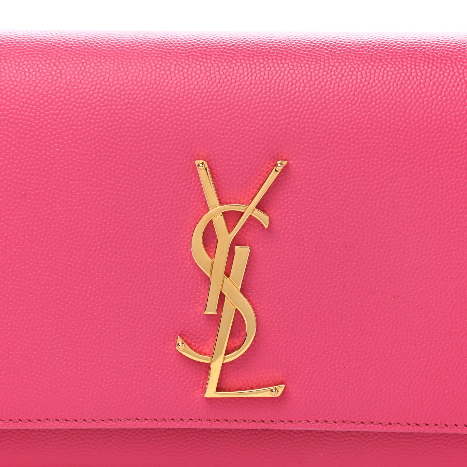 Saint Laurent Grain De Poudre Classic Monogram Cassandre Clutch Lipstick Fuchsia 7 of 7