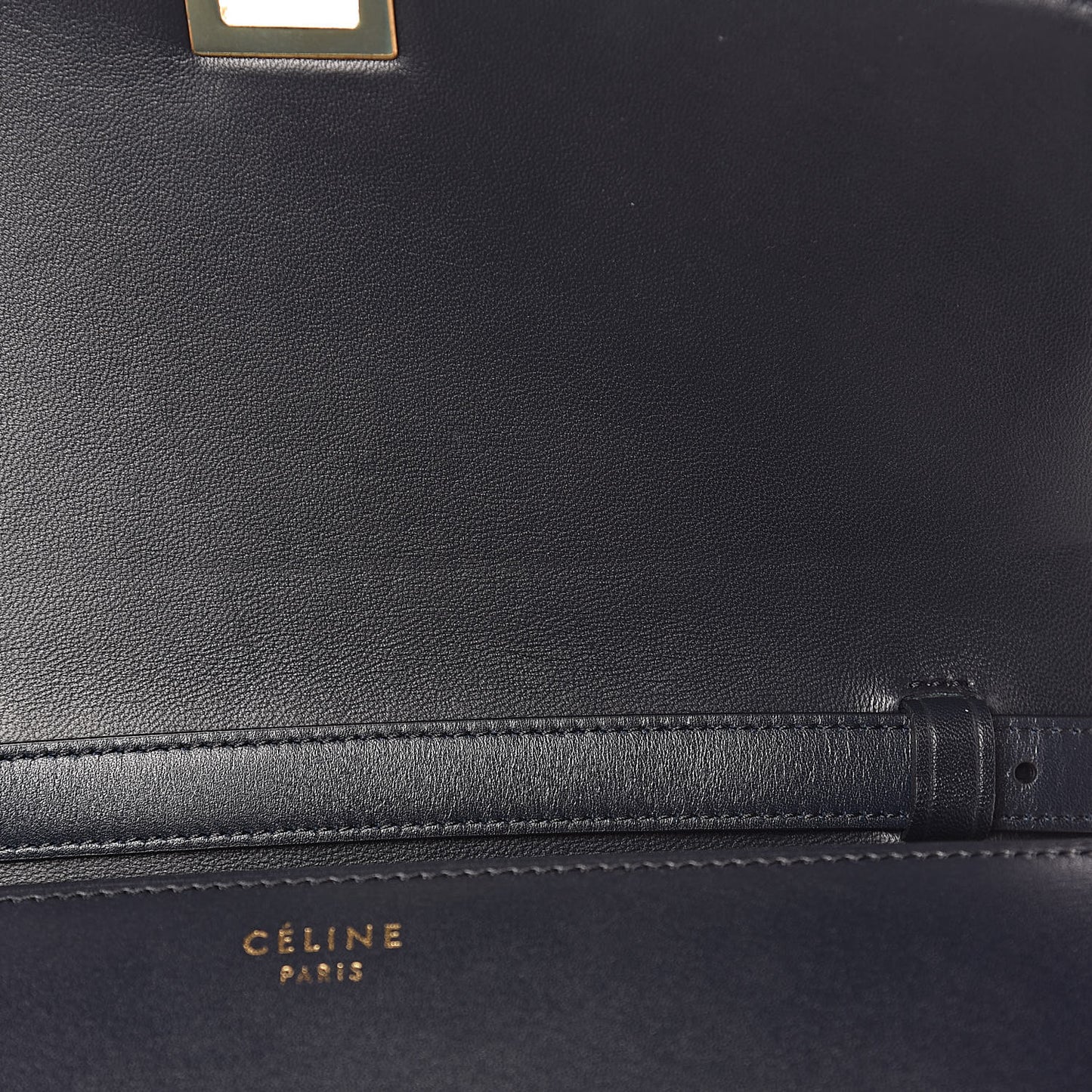 Box Calfskin Medium Classic Box Flap Bag Navy Blue
