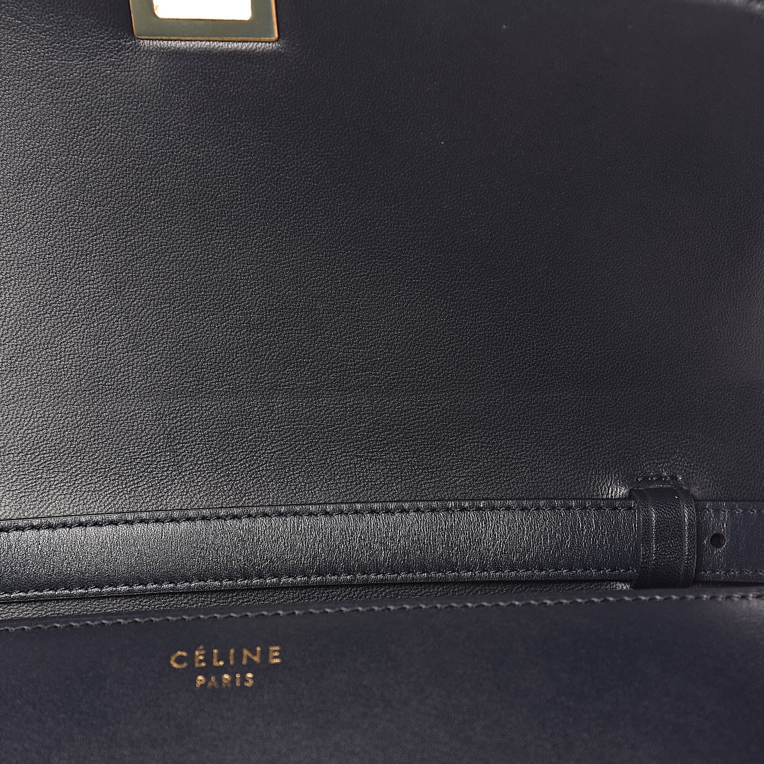 Celine Box Calfskin Medium Classic Box Flap Bag Navy Blue 9 of 12