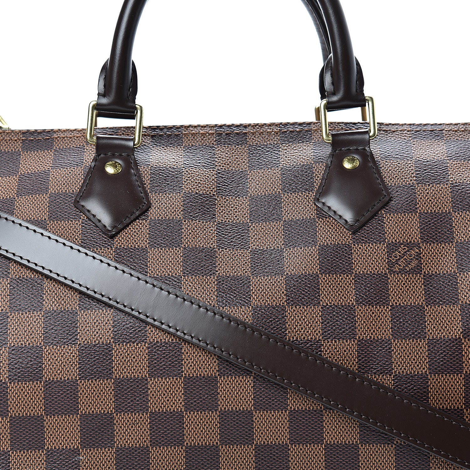Louis Vuitton Damier Ebene Speedy Bandouliere 30 7 of 17