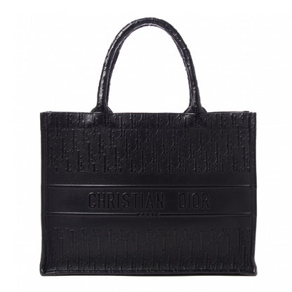 Christian Dior Oblique Calfskin Embossed Medium Book Tote Black 1 of 9