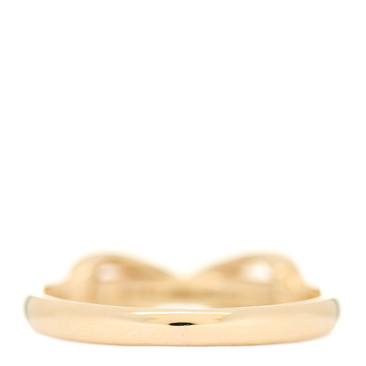 Tiffany 18K Yellow Gold Diamond Infinity Ring 53 6.25 3 of 5