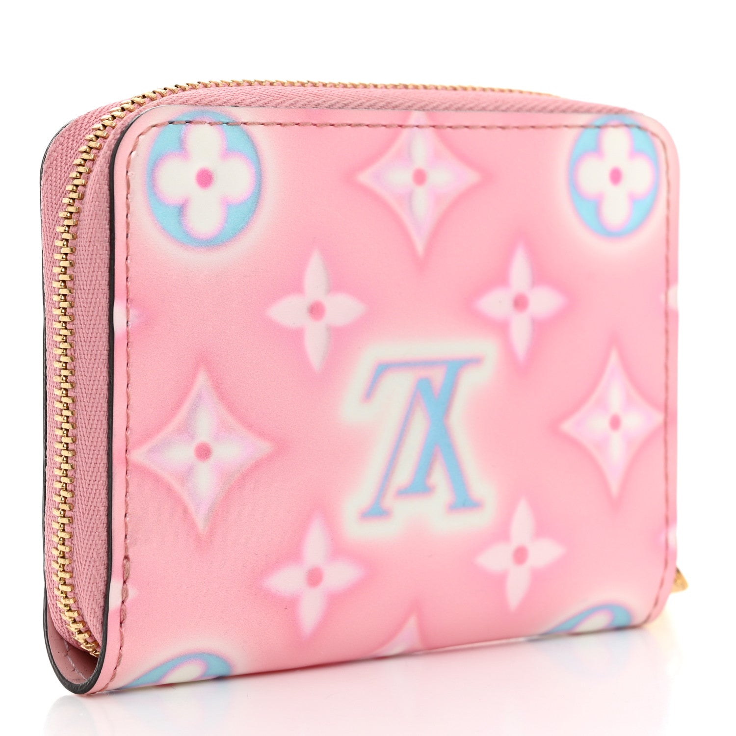 Louis Vuitton Vernis Valentine Zippy Coin Purse Light Pink Neon 3 of 6