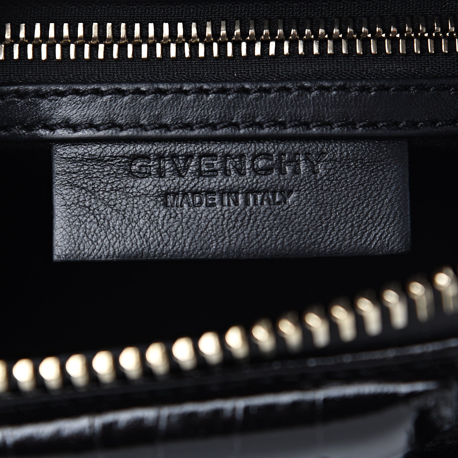 Givenchy Calfskin Crocodile Embossed Mini Antigona Black 5 of 8