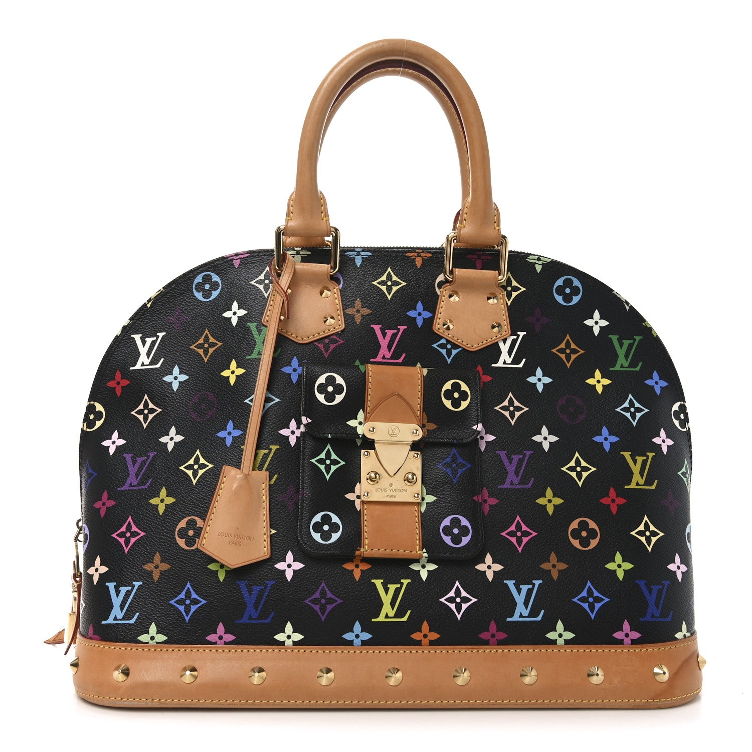 Louis Vuitton Monogram Multicolor Alma GM Black 1 of 9