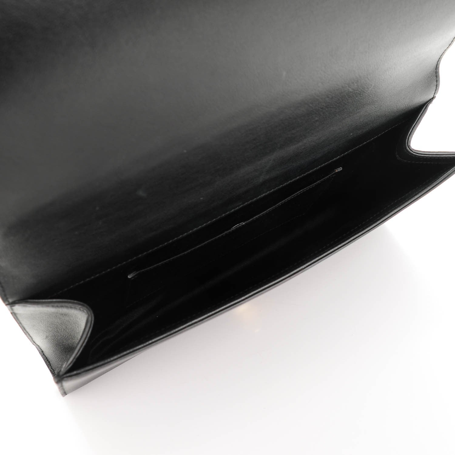 Saint Laurent Calfskin Monogram Large Belle De Jour Clutch Black 5 of 7