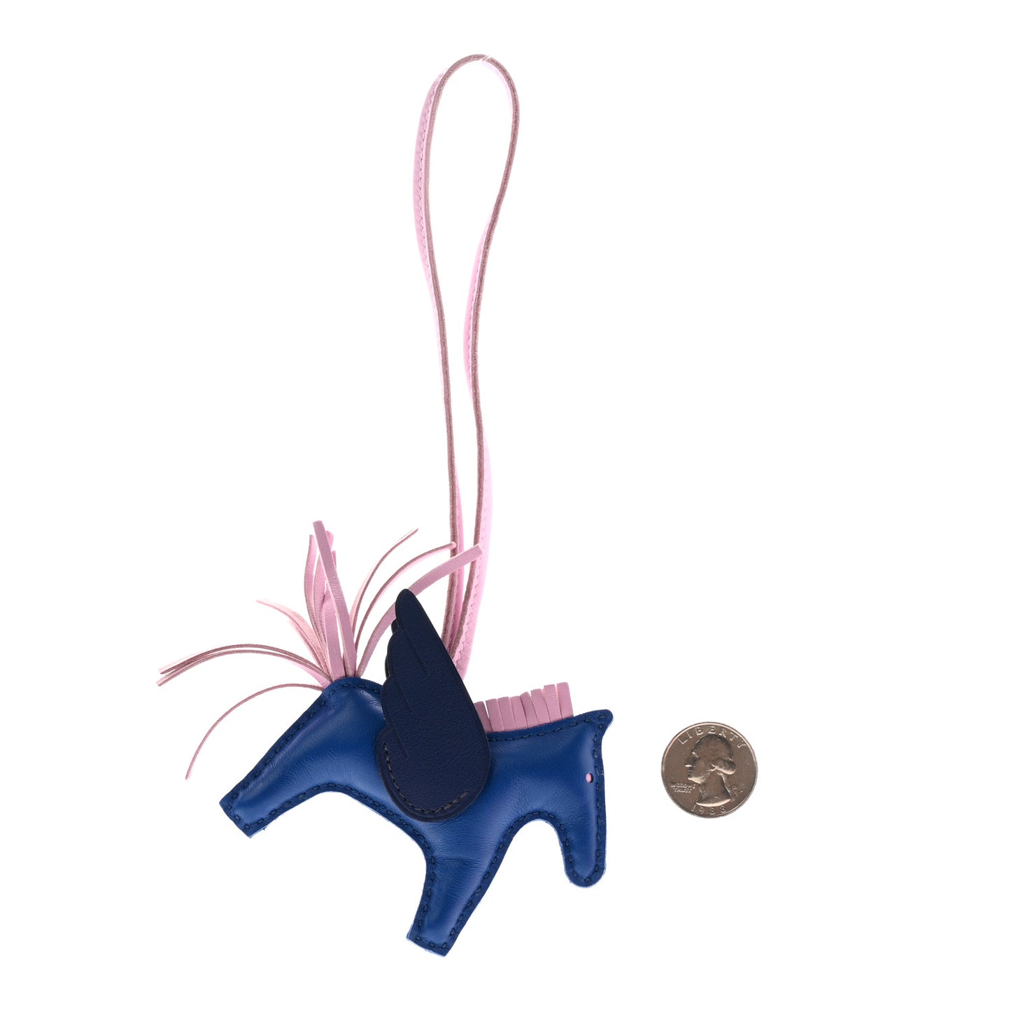 Milo Lambskin Grigri Rodeo Pegase Horse Bag Charm PM Bleu France Mauve Sylvestre Bleu Saphir