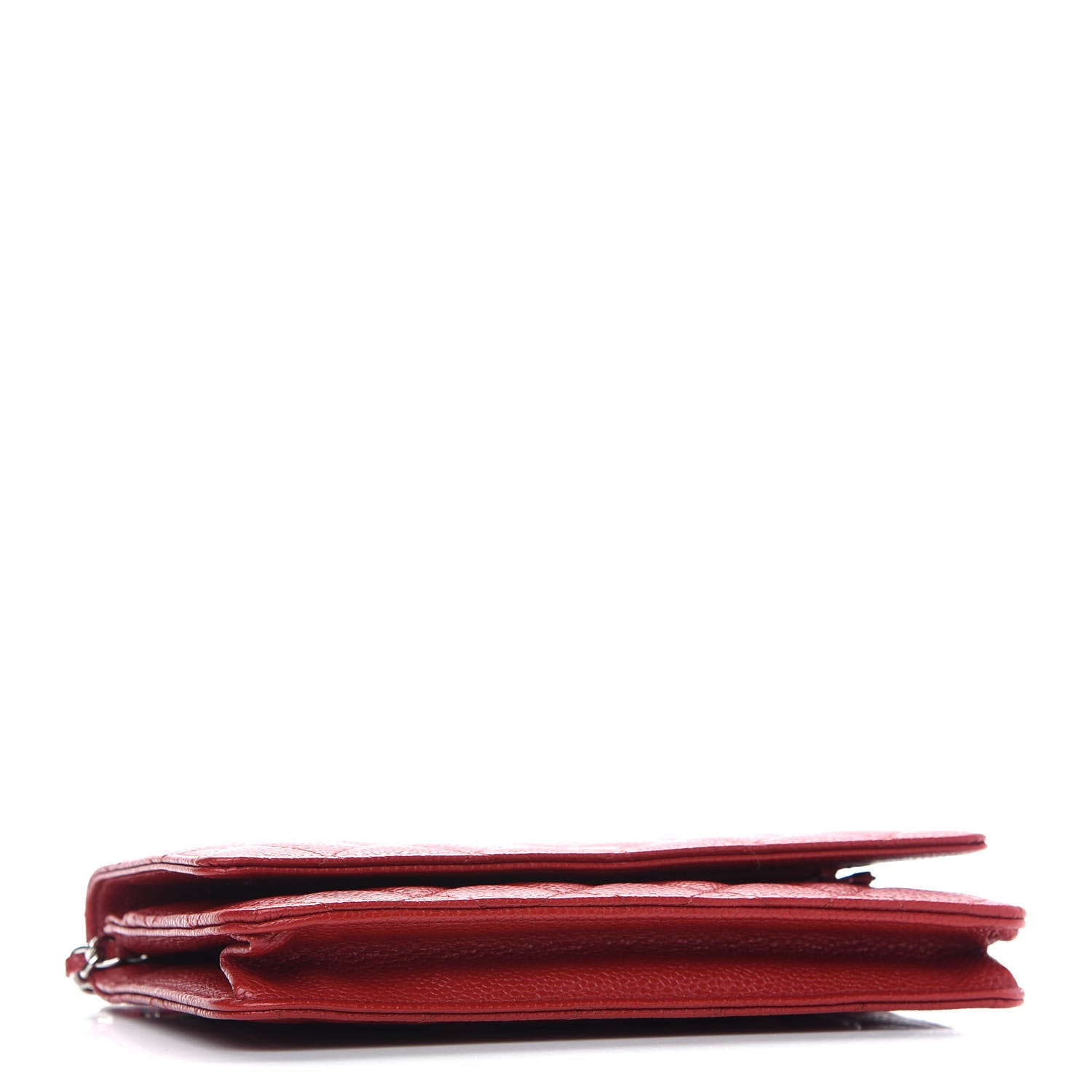 Chanel Caviar Quilted Wallet On Chain WOC Red 4 of 10