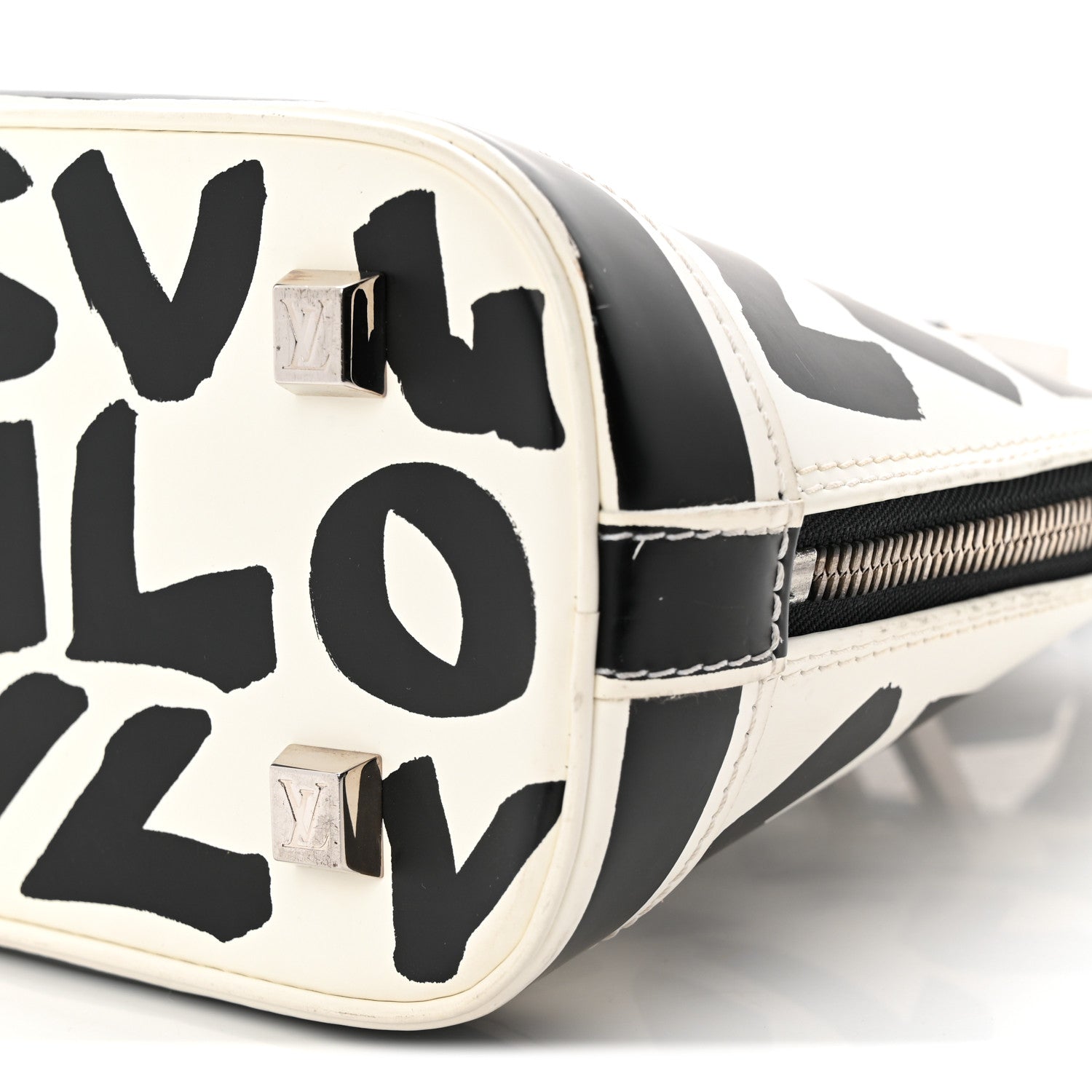 Louis Vuitton Graffiti Alma MM Black 9 of 11