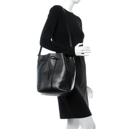 Mansur Gavriel Vegetable Tanned Calfskin Bucket Bag Black 2 of 12