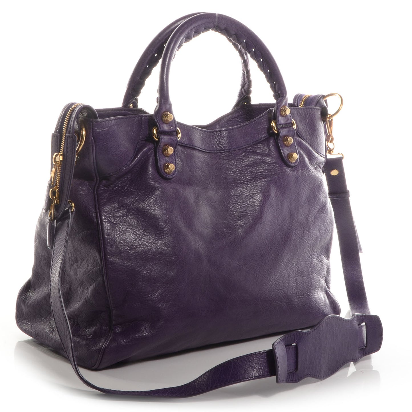 Agneau Giant 12 Gold Hardware Velo Dark Violet