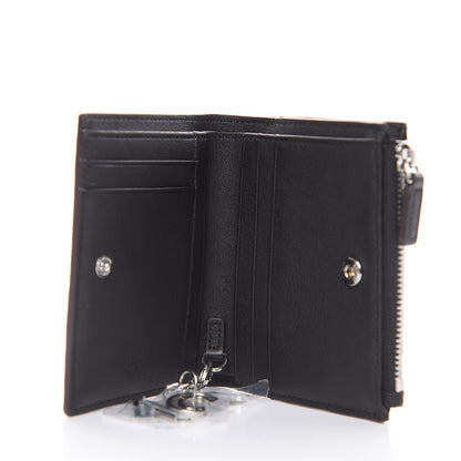 MCM Calfskin Ottomar Monogram Mini Two Fold Klara Wallet Black 5 of 8