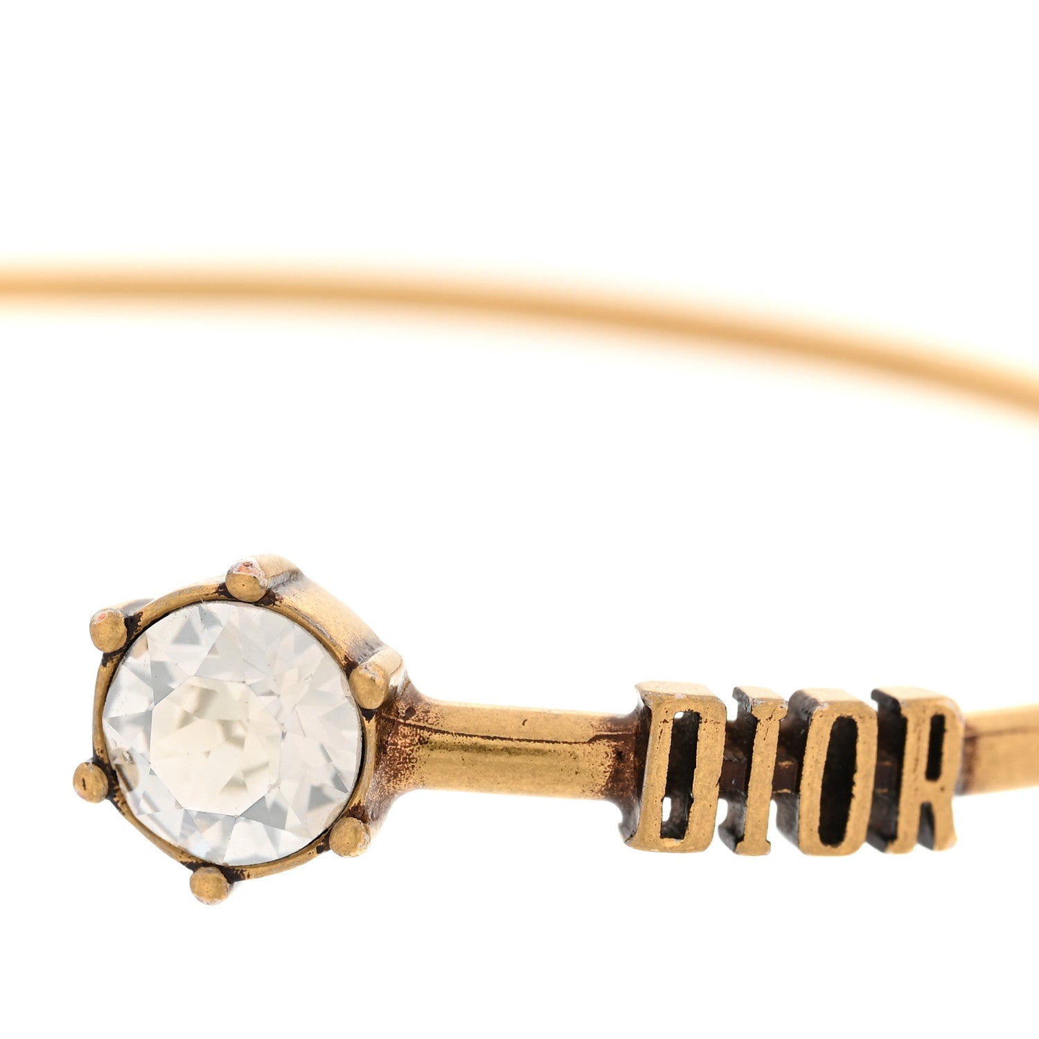 Christian Dior Metal Crystal Dio(r)evolution Bracelet Set Gold