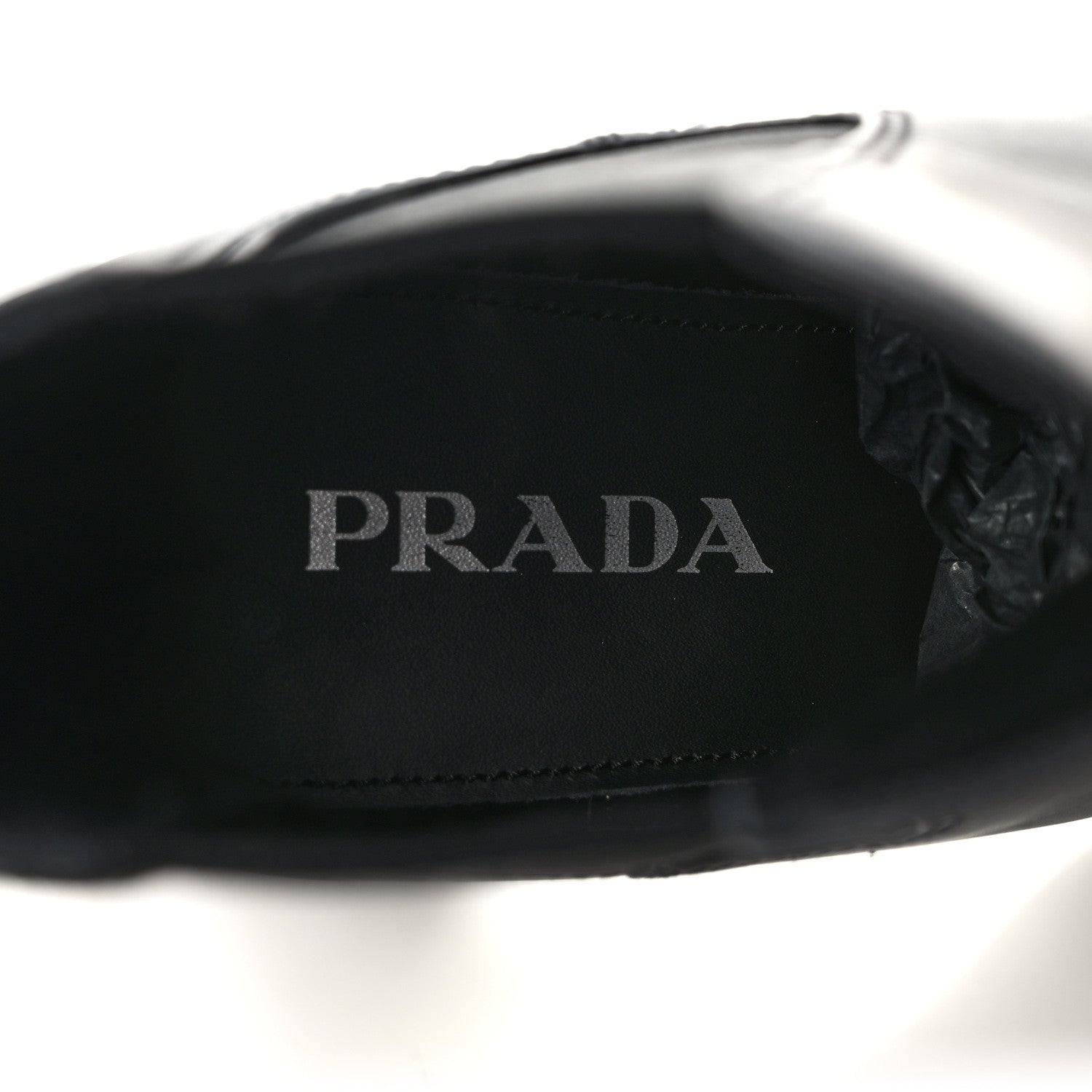 Prada Vitello Montana Lug Sole Chelsea 55mm Boots 40 Black 8 of 8