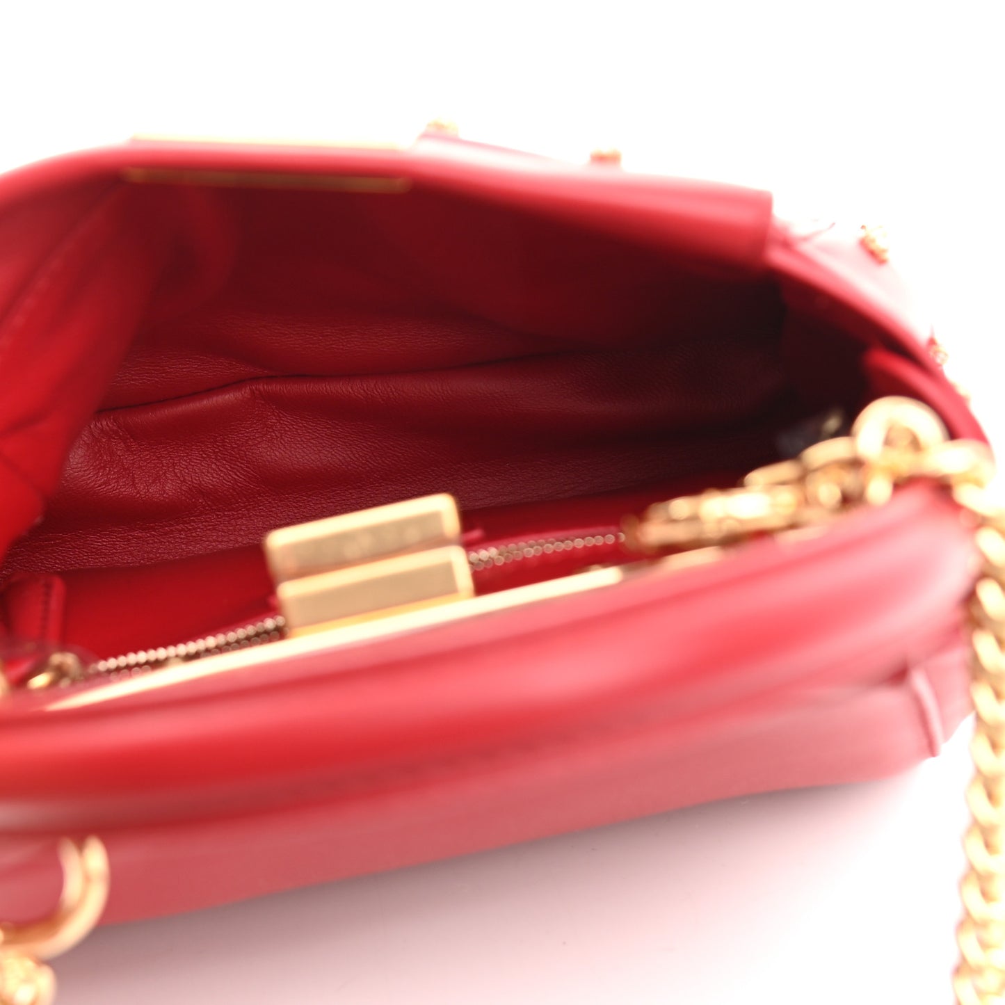 Nappa Crystal Stars Studded XS Peekaboo Iconic Satchel Fragola