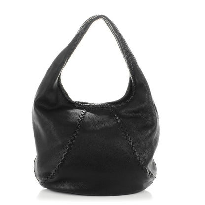 Bottega Veneta Cervo Deerskin Large Hobo Nero Black 1 of 8