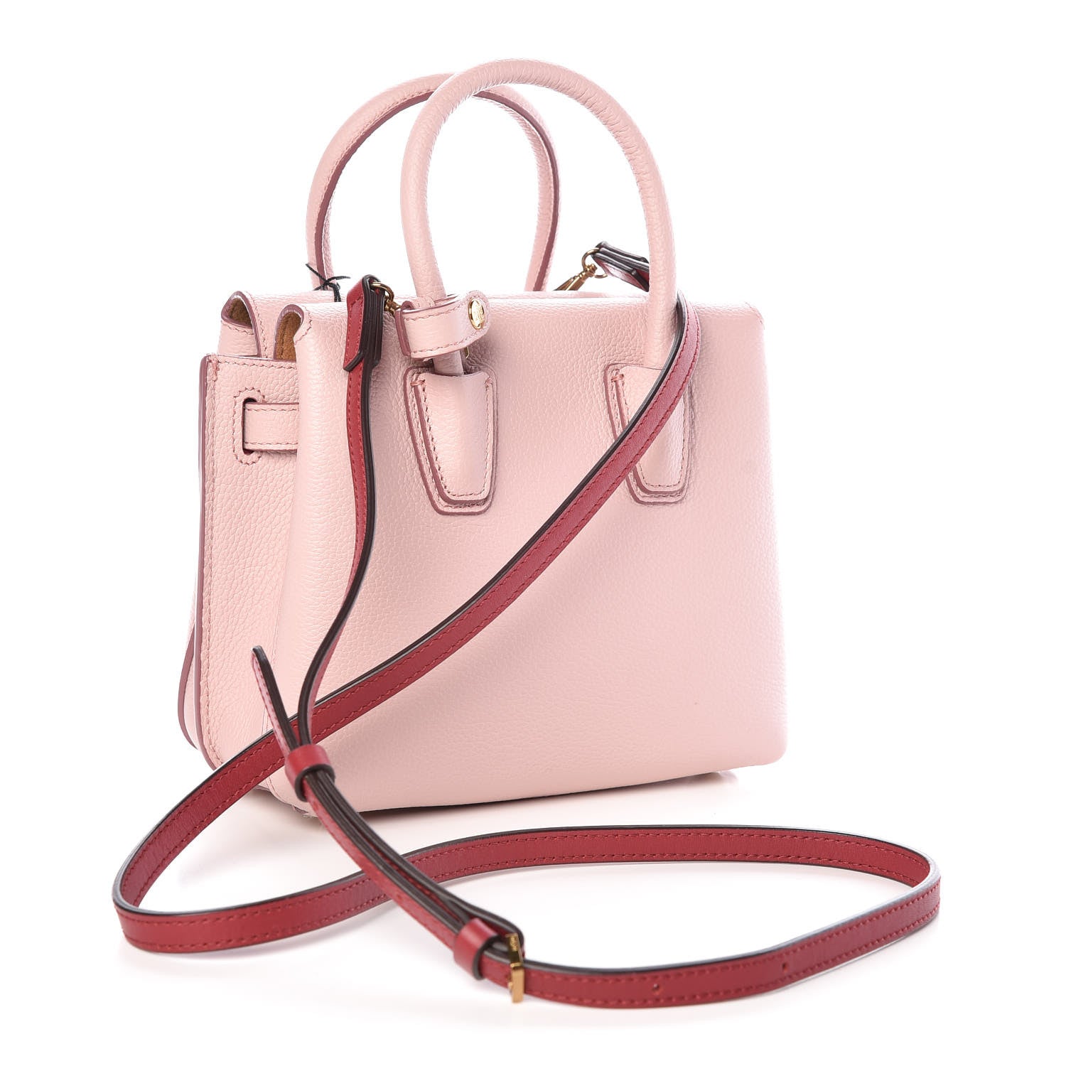 MCM Grained Calfskin Mini Milla Tote Pale Mauve 3 of 7