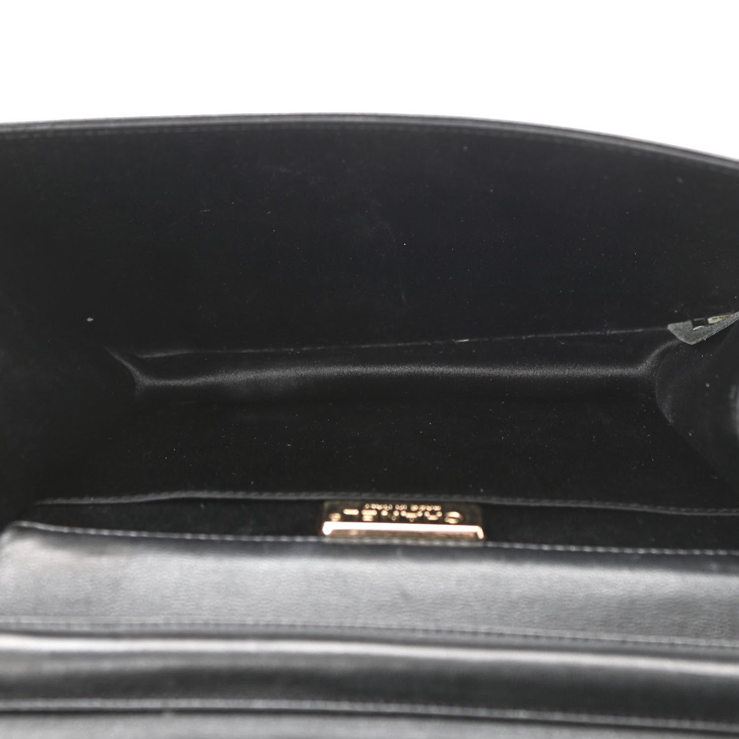 Chanel Lambskin Chocolate Bar Piercing CC Studded Small Chain Flap Bag Black 5 of 12