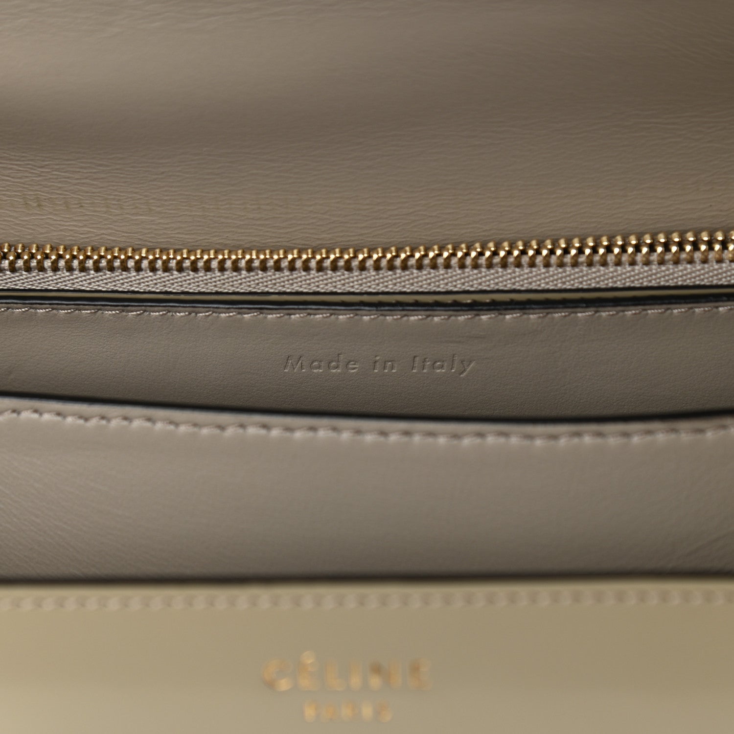 Celine Spazzolato Calfskin Medium Classic Box Flap Bag Quartz 7 of 14