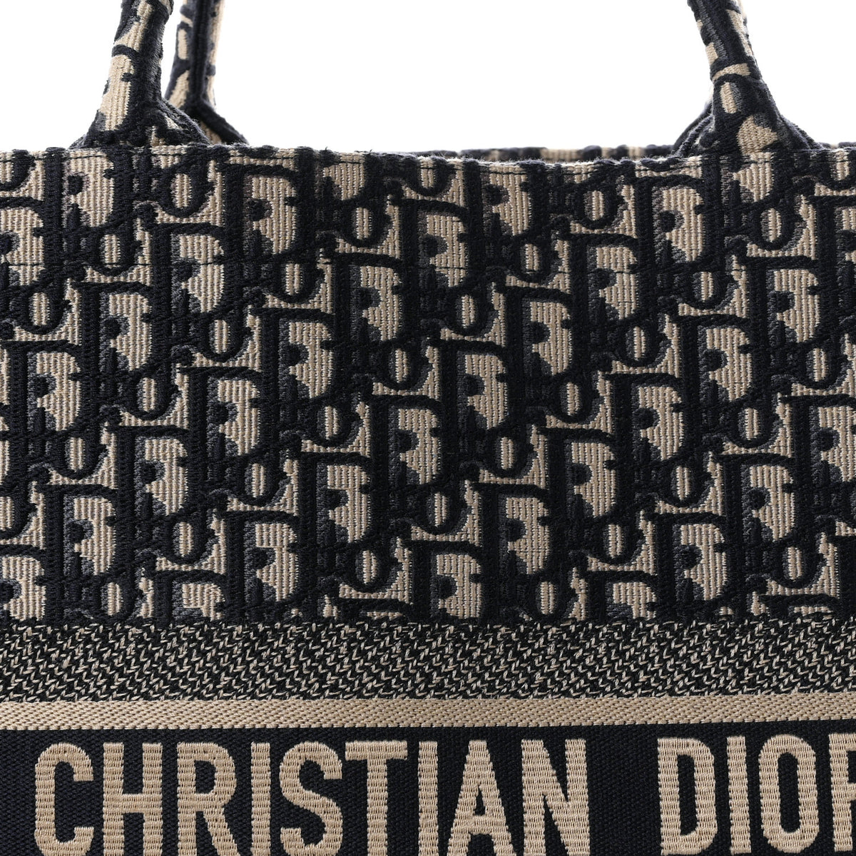 Christian Dior Oblique Large Book Tote Blue Multicolor 15 of 19
