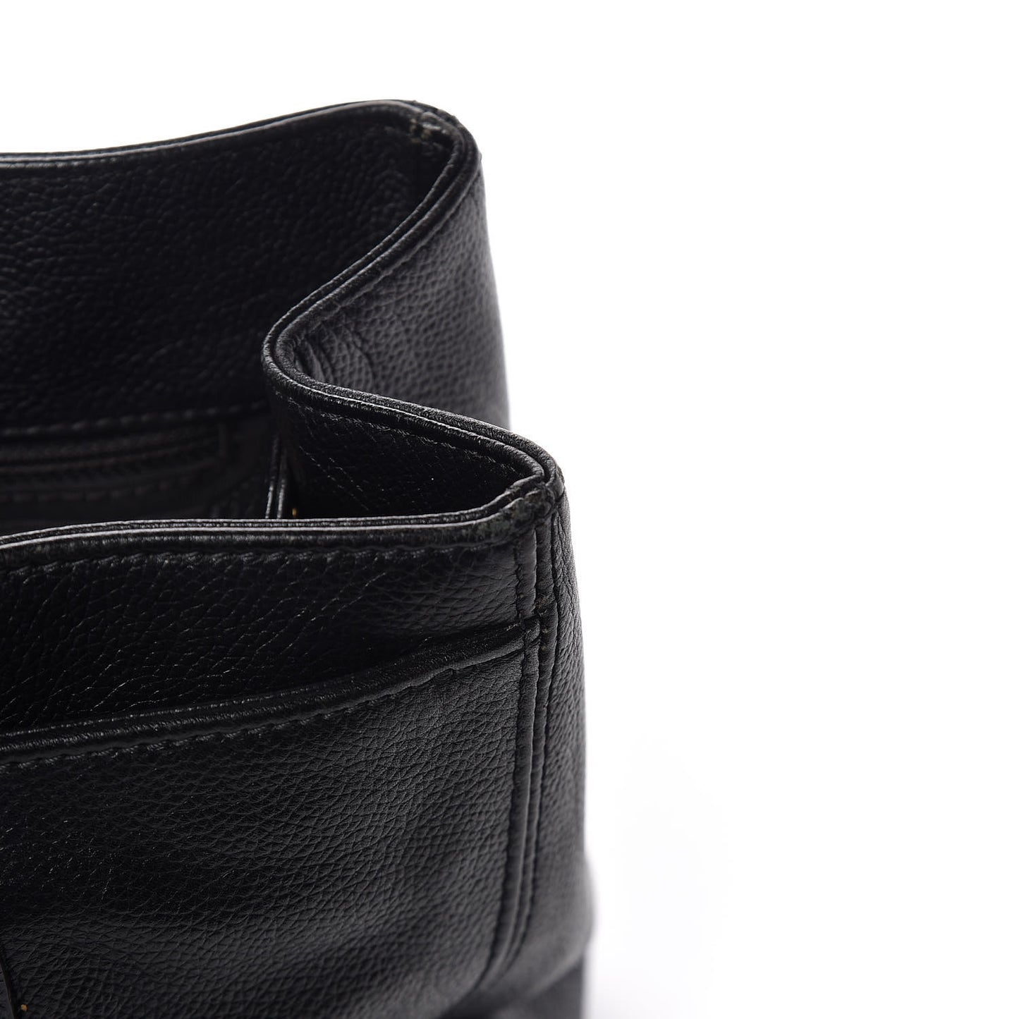 Calfskin Cerf Shopper Tote Black