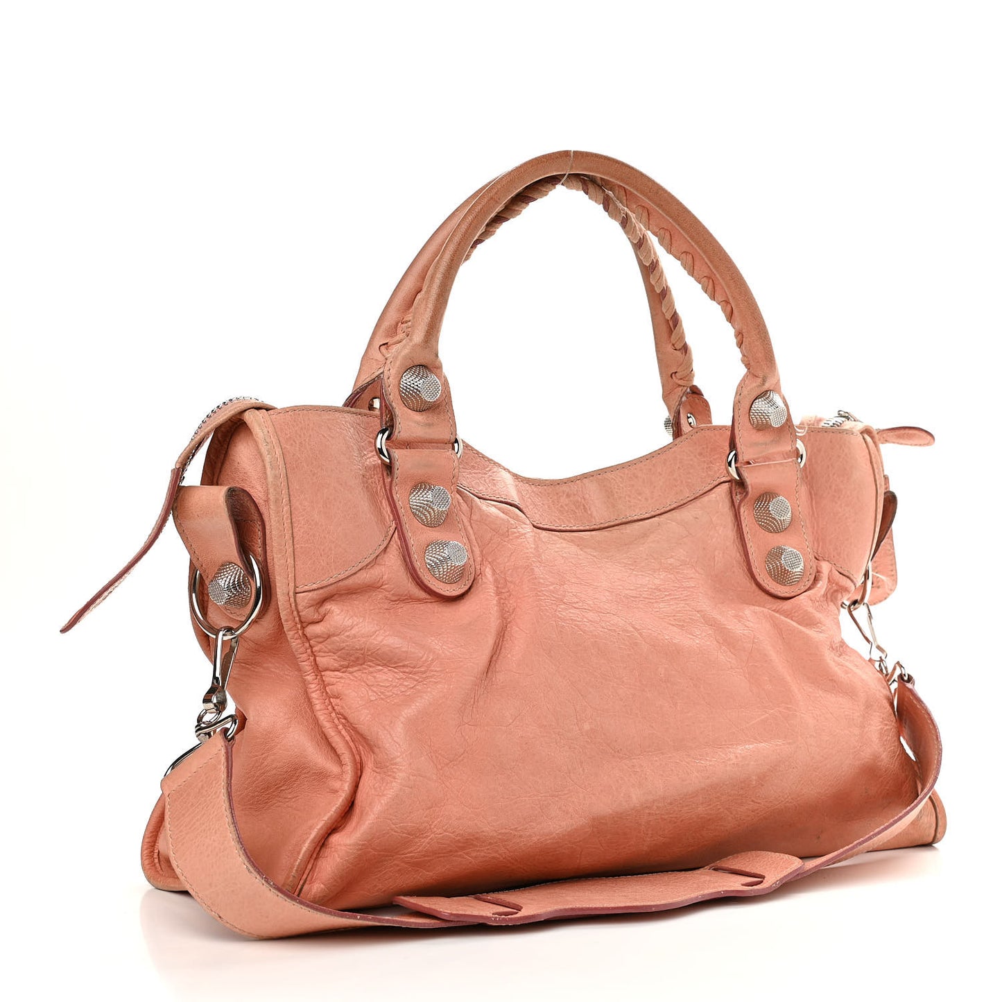 Agneau Giant 21 Silver Hardware City Vieux Rose