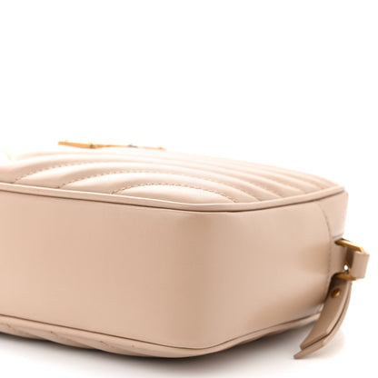 Saint Laurent Calfskin Matelasse Monogram Lou Camera Bag Dark Beige 10 of 14