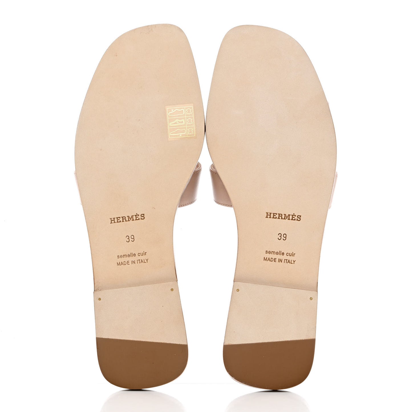 Box Calfskin Oran Sandals 39 Bois De Santal