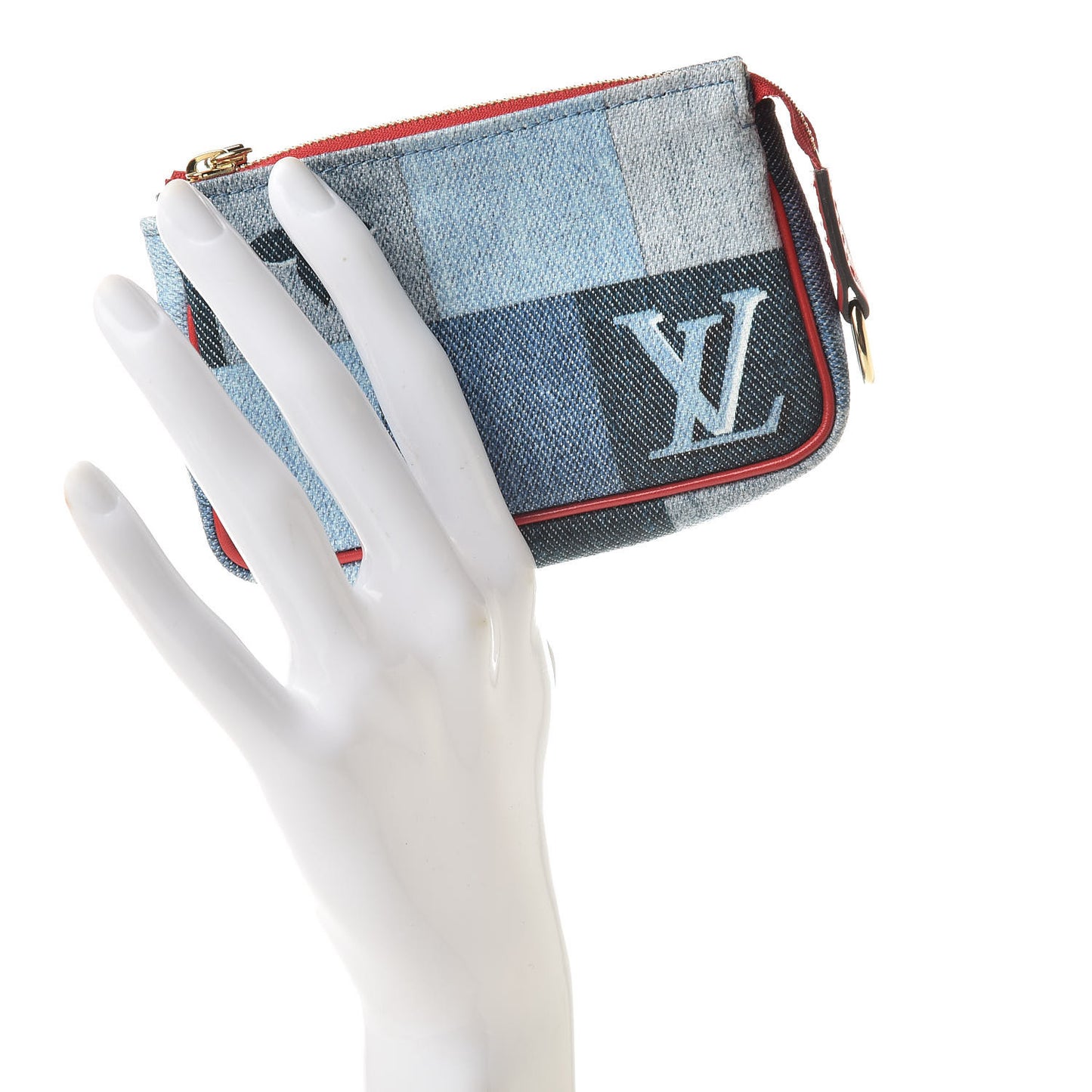 Denim Micro Pochette Accessories Denim Rouge