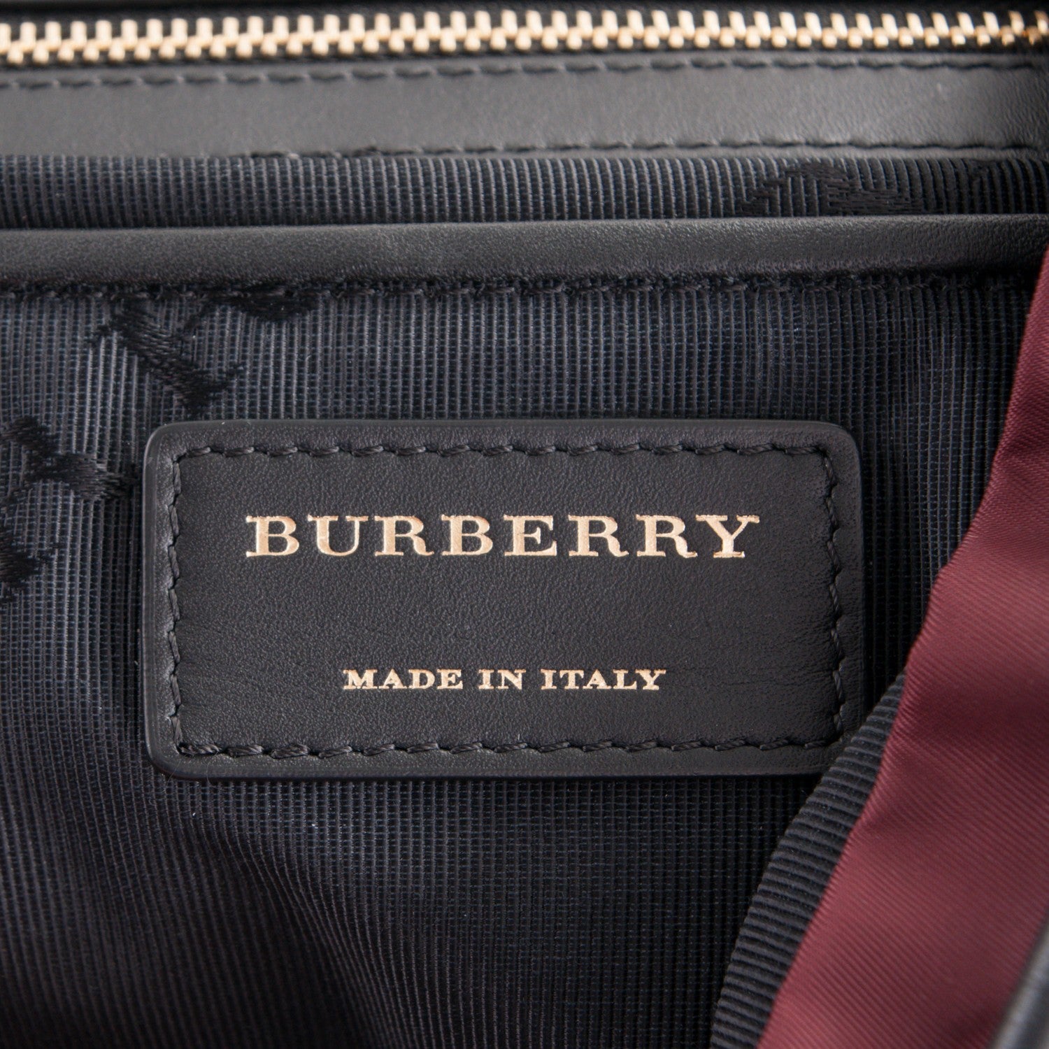 Burberry Nylon Large Rucksack Backpack Burgundy Red 6 of 7