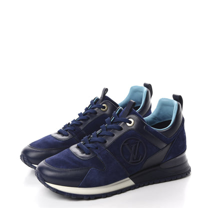 Louis Vuitton Suede Run Away Sneakers 38.5 Blue 3 of 9