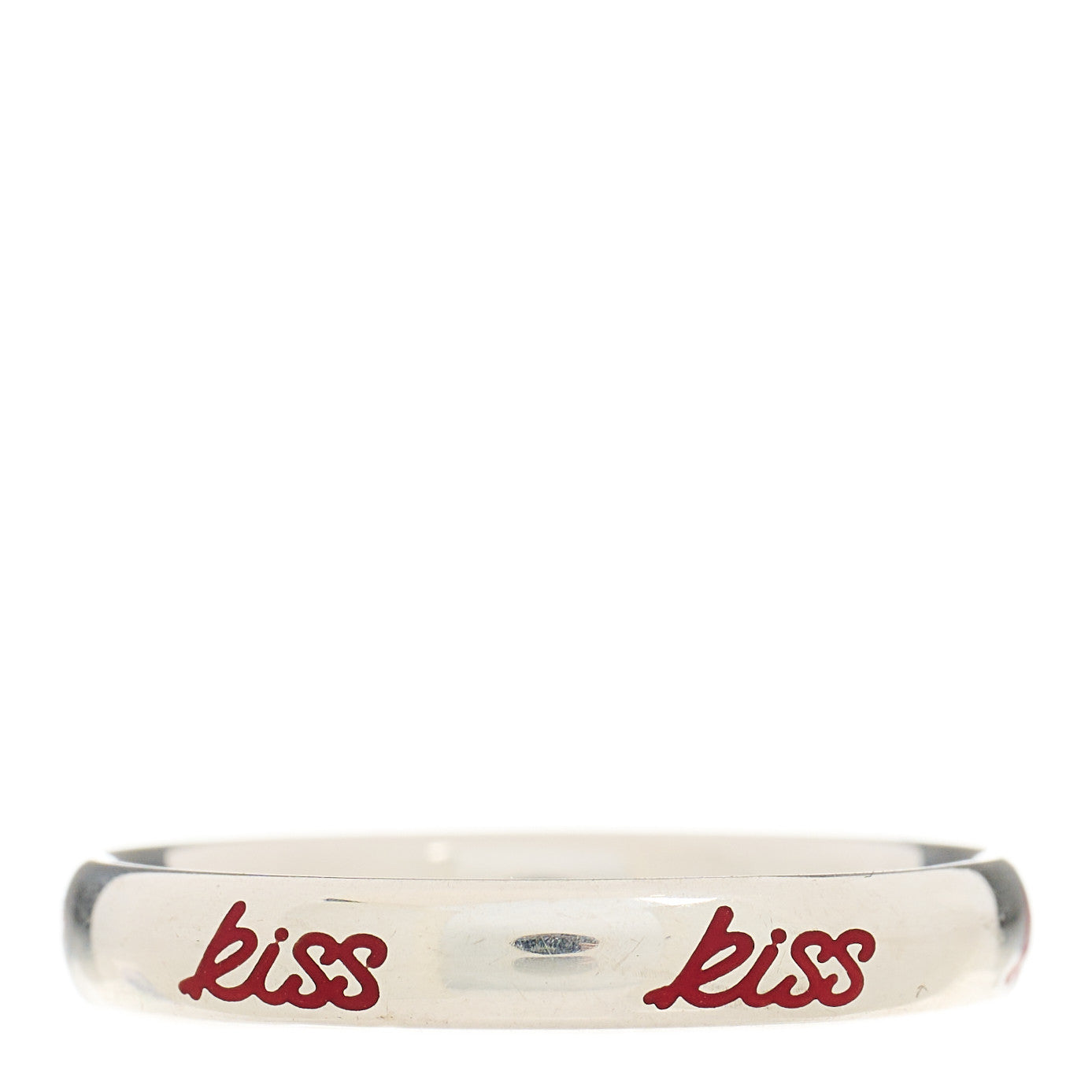 Sterling Silver Enamel Paloma Picasso Kiss Band Ring 53 6.5 Red