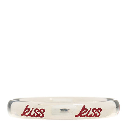 Tiffany Sterling Silver Enamel Paloma Picasso Kiss Band Ring 53 6.5 Red 3 of 5