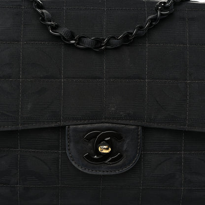 Chanel Nylon Medium Travel Flap Black 8 of 11