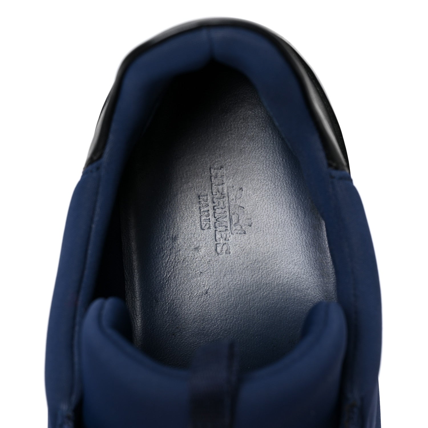 Hermes Technical Canvas Mens Miles Sneakers 43 Marine Black 8 of 9