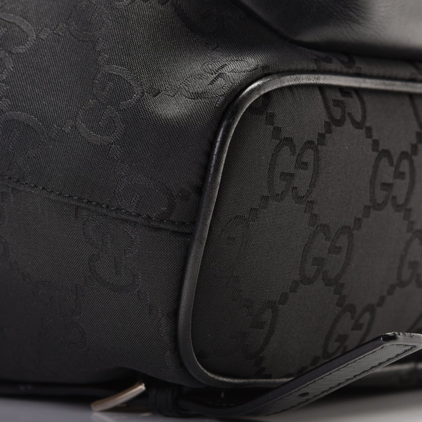 Nylon Monogram Backpack Black