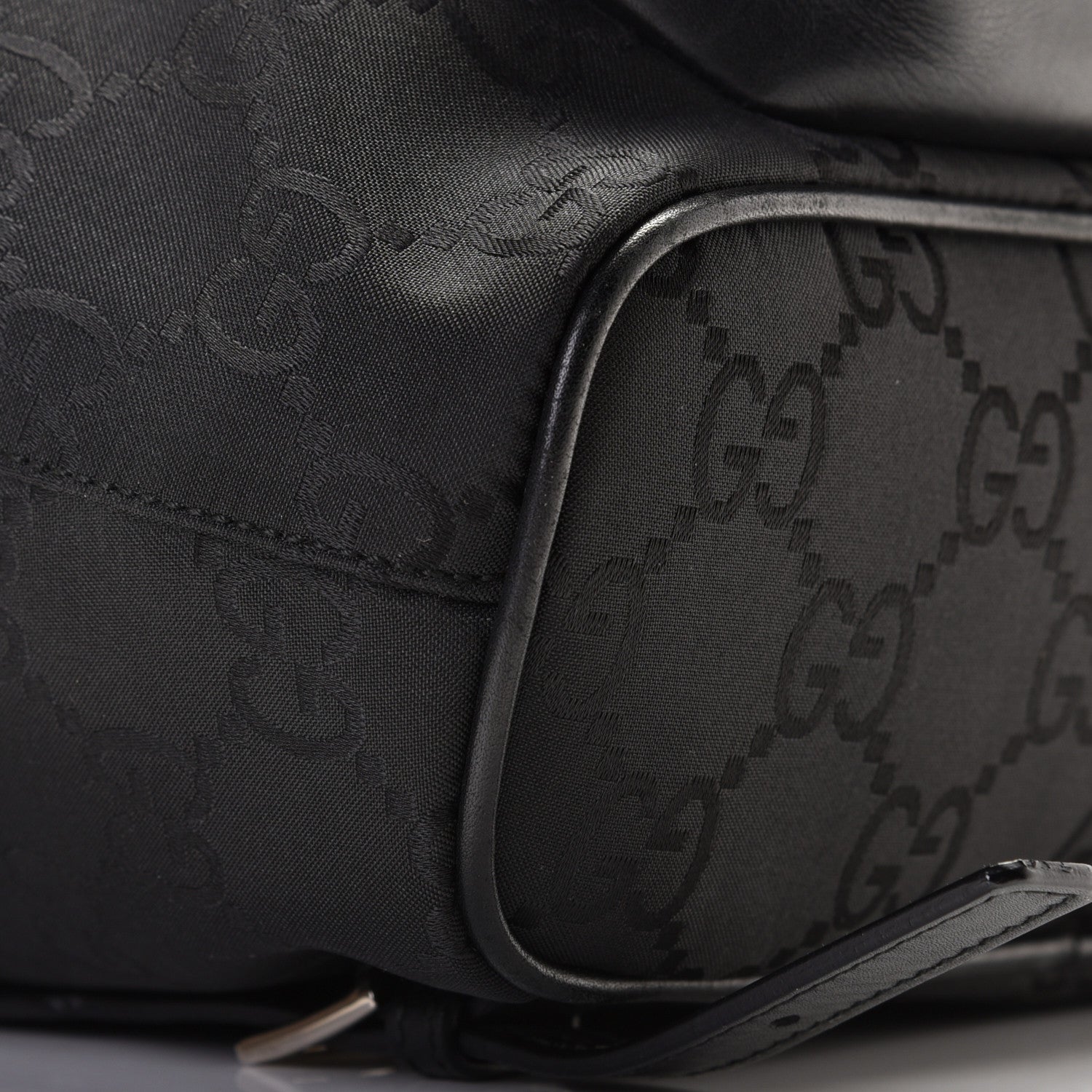 Gucci Nylon Monogram Backpack Black 8 of 11