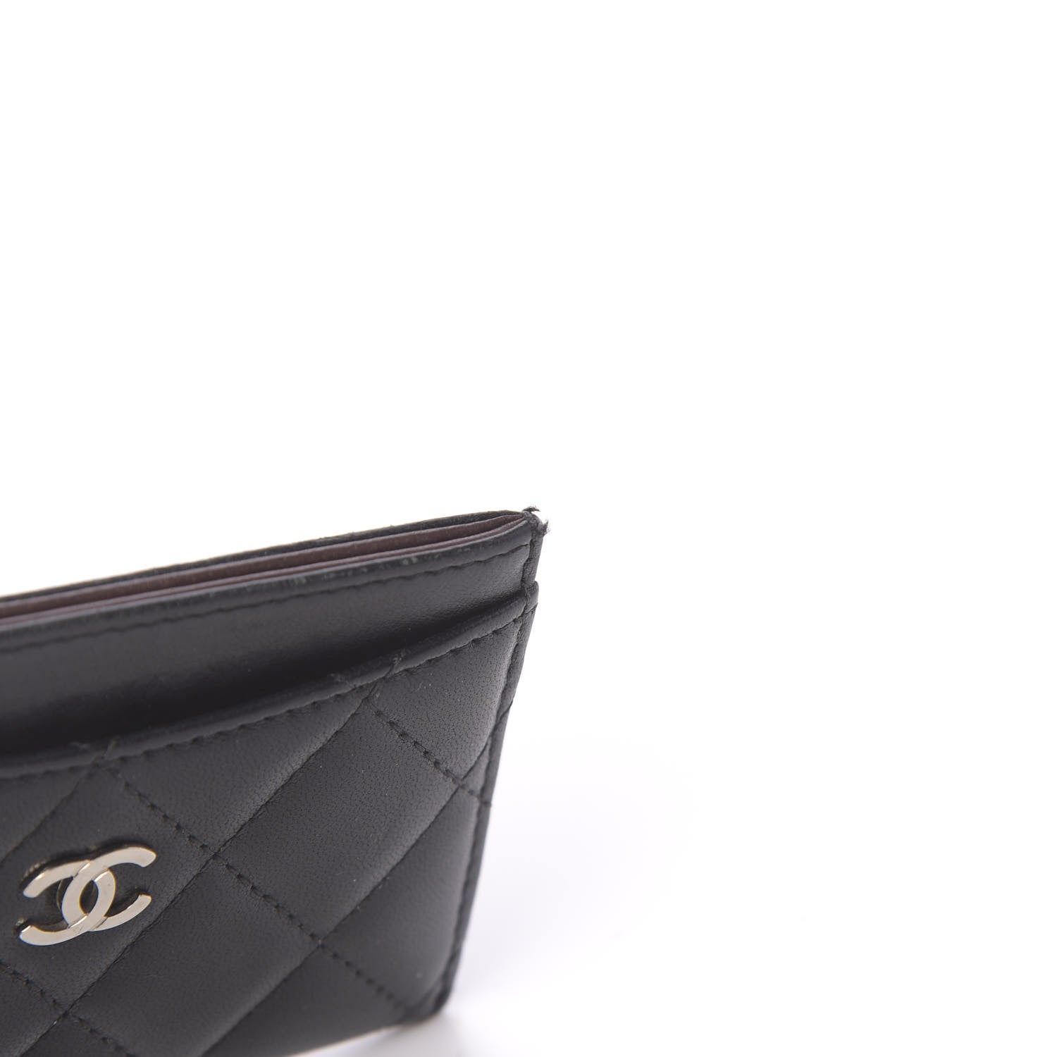 Chanel Lambskin Quilted Card Holder Black 9 of 9