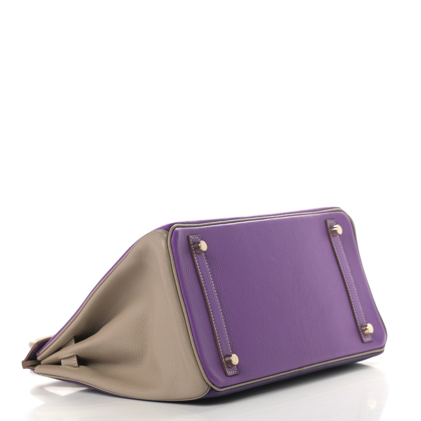 Chevre Mysore Horseshoe Birkin 30 Parme Violet Gris Tourterelle