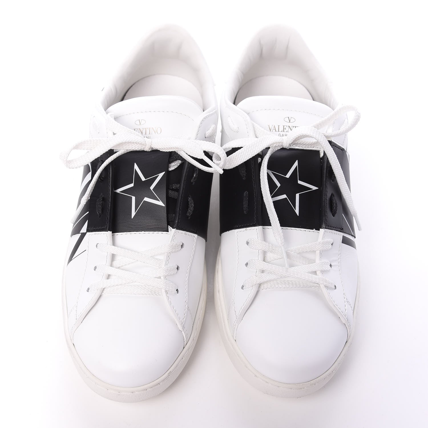 Valentino Garavani Calfskin Star VLTN Mens Rockstud Open Sneakers 41 White 5 of 11