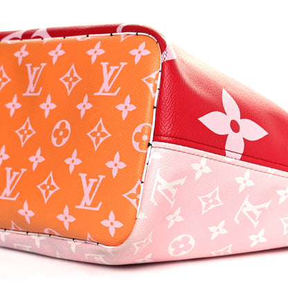 Louis Vuitton Monogram Giant Neverfull MM Rouge 9 of 11