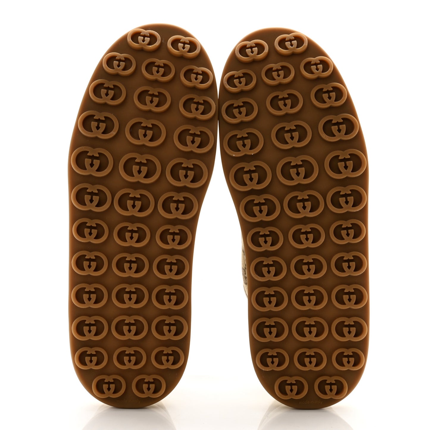 GG Monogram Mens 1977 Tennis Platform 52mm Sneakers 9 Beige Ebony Mystic White