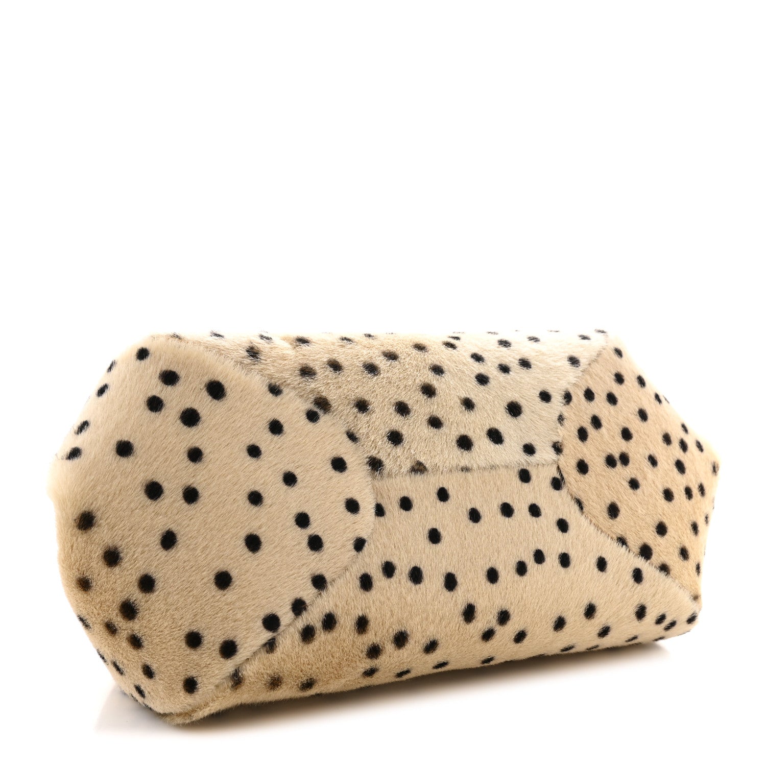 Chanel Pony Hair Cheetah Printed Creative Fabrics CC Clutch With Strap Light Beige Black 4 of 11