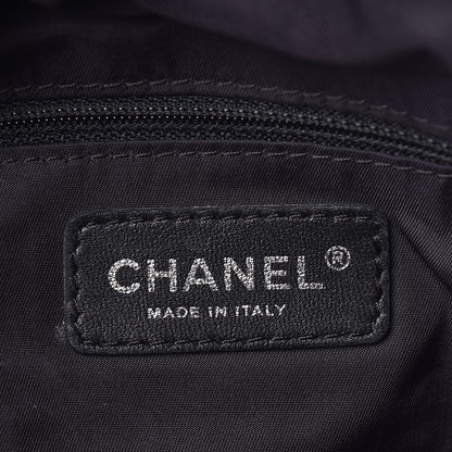 Chanel Coated Canvas Paris Biarritz Hobo Black 6 of 10