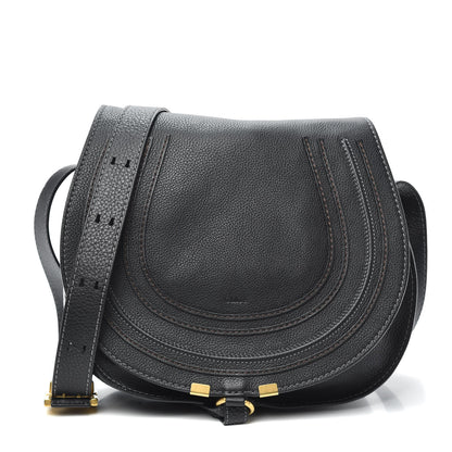 Chloe Calfskin Medium Marcie Round Crossbody Bag Black 1 of 9