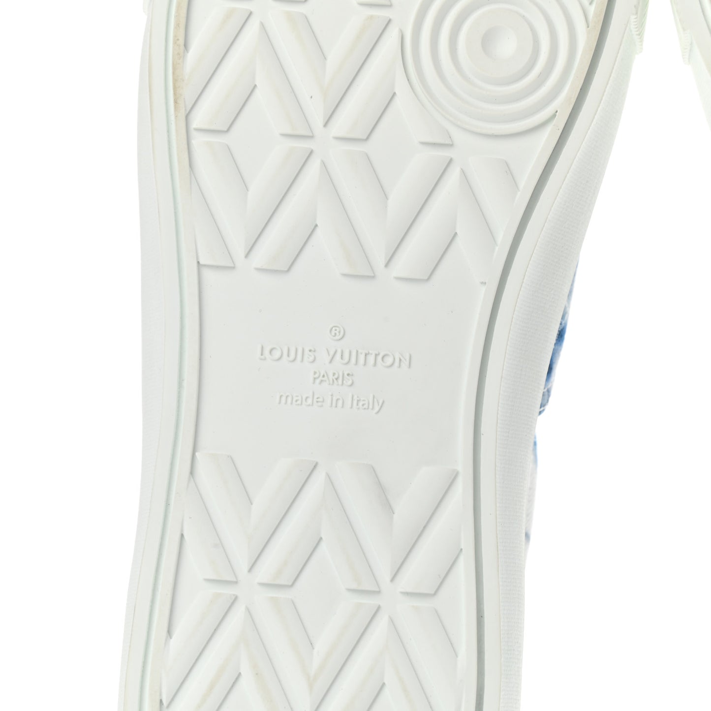 Denim Monogram Mens Trocadero Tie Dye Sneakers 9 Marine