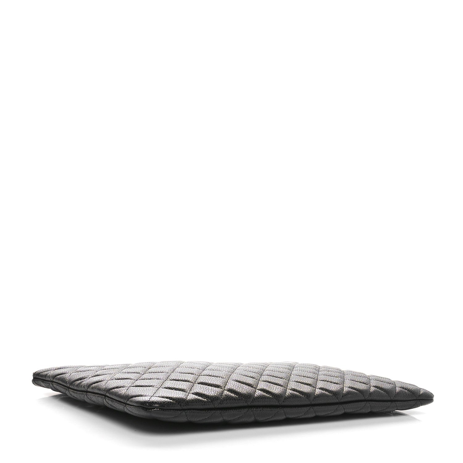 Chanel Caviar Quilted Large Cosmetic Case Black 4 of 11